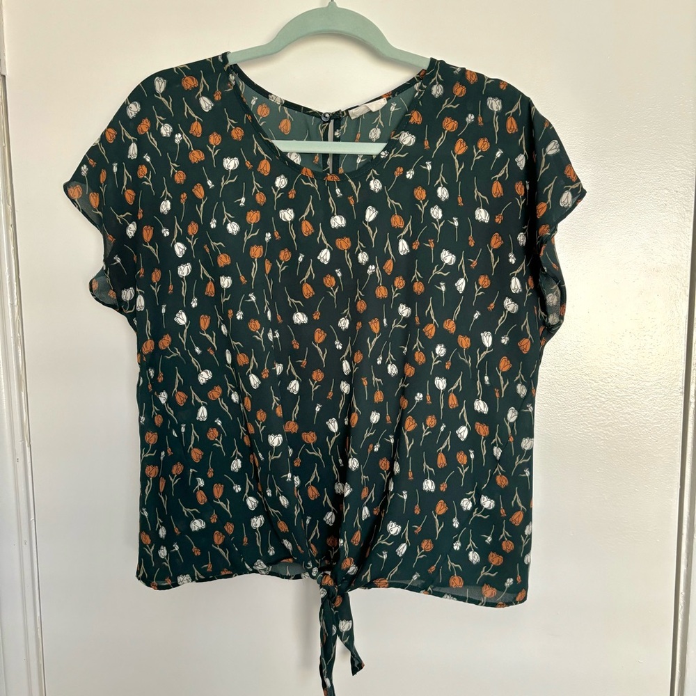 Floral Chiffon Blouse